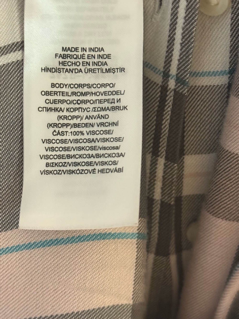 Ralph Lauren Plaid Shirt‑Style Maxi Dress in Gray and Cream - Picture 6 of 8